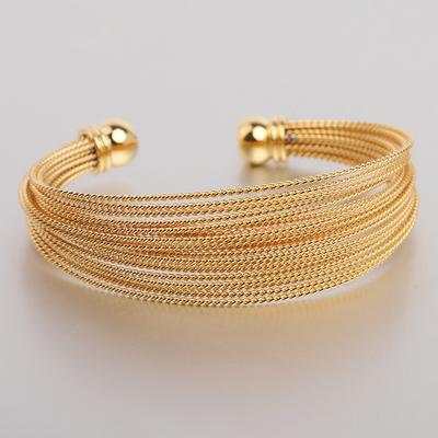 Fashion Magazine Women's Titanium Steel Jewelry Strand Combination Can Be Open-Ended Bracelet Trendy Fashion