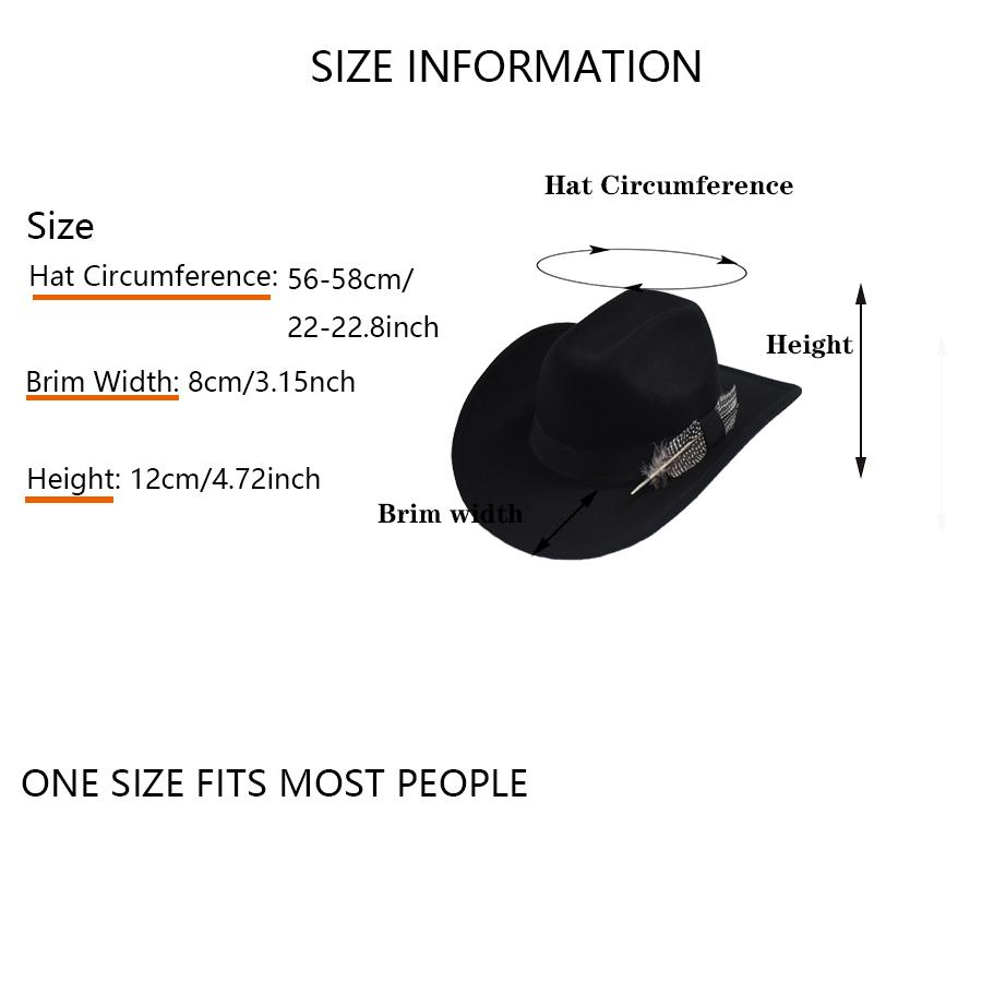 Handmade Feathers Cowboy Hat For Men's Vintage Curved Brim Gentleman Fedora Jazz Cap Sombrero Hombre