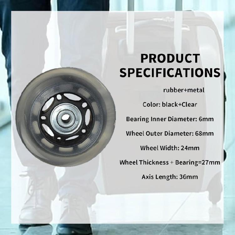 Luggage Suitcase Screw Replacement Wheels Inline Skate PU Wheels Repair Accessories Caster For Enhances Durability