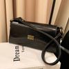 Women's Large Capacity Single Shoulder Bag Trendy Fashion Solid Color Crossbody Bag Autumn Winter New Style PU Underarm Bag