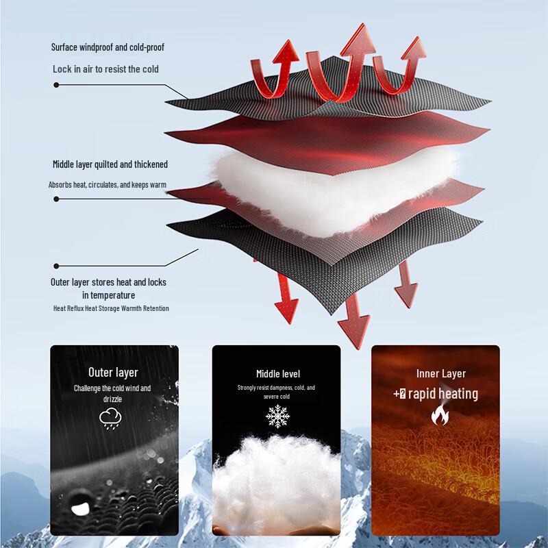 GENIOLAMODE Men's Stand Collar Colorblock Padded Jacket