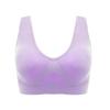 Women's Plus Size Wireless Sports Bra with Breathable Mesh for Yoga and Running
