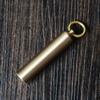 Key Chain Drug Mini Case Box Container Brass Holder Medicine Bottle Outdoor Pill