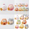 Lucky Prosperity Figurine Set Of 8 Colorful Abs Buddha Toys For New Year Gifts