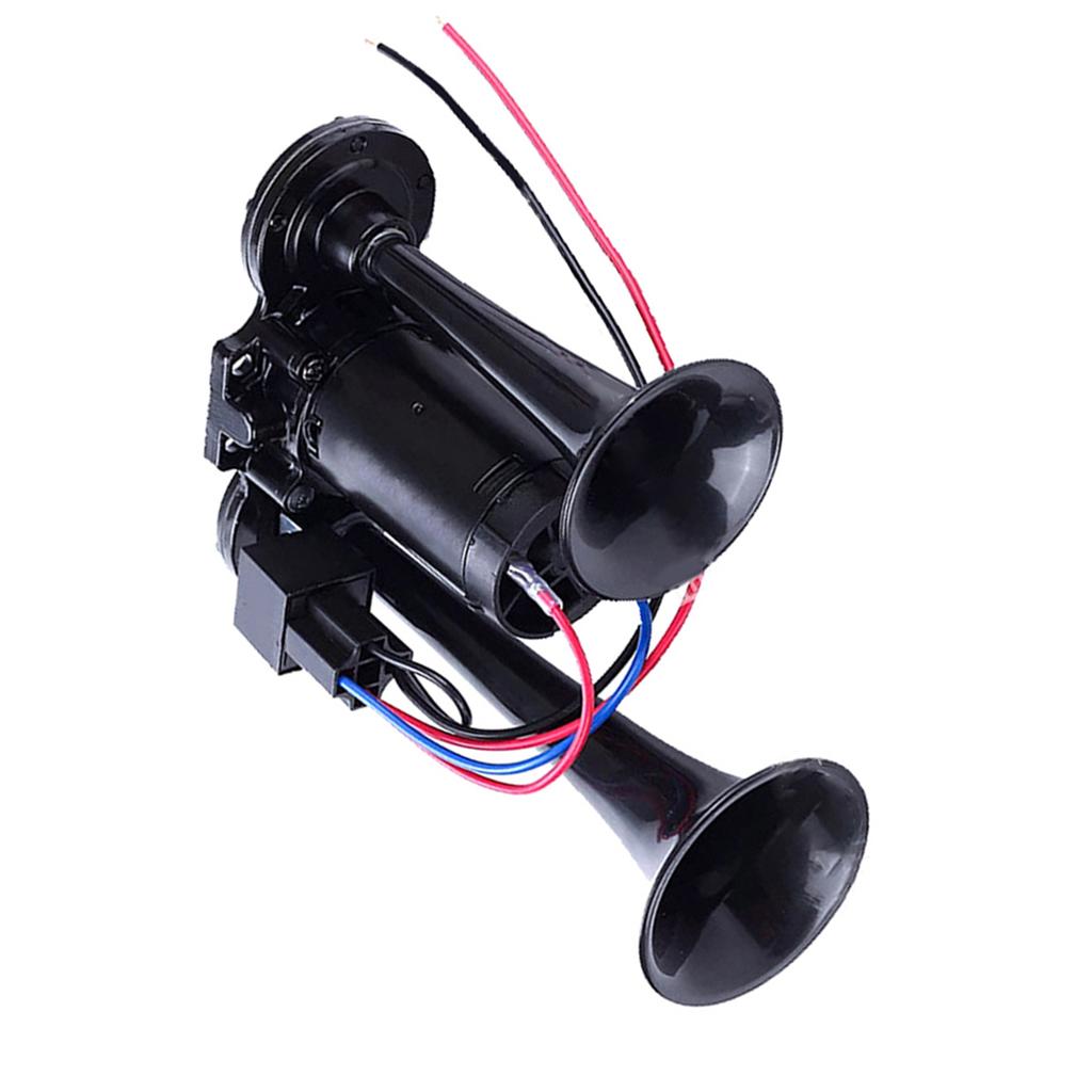 600DB Dual Trumpets, Super Loud Horns Kit with Compressor Universal for 12V Cars Motorcycles Trucks Trains Boats