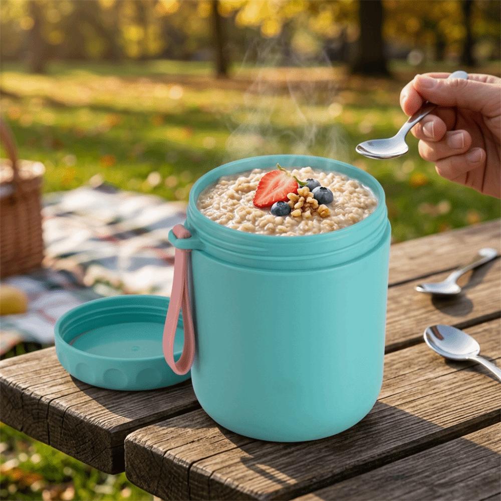 Wide Mouth Soup Container Rustless Steel Food Canister Odor Free Insulated Vessel Travel