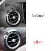 2016- Console L&R Air Outlet Vent Cover Carbon Fiber For Benz E-Class W213