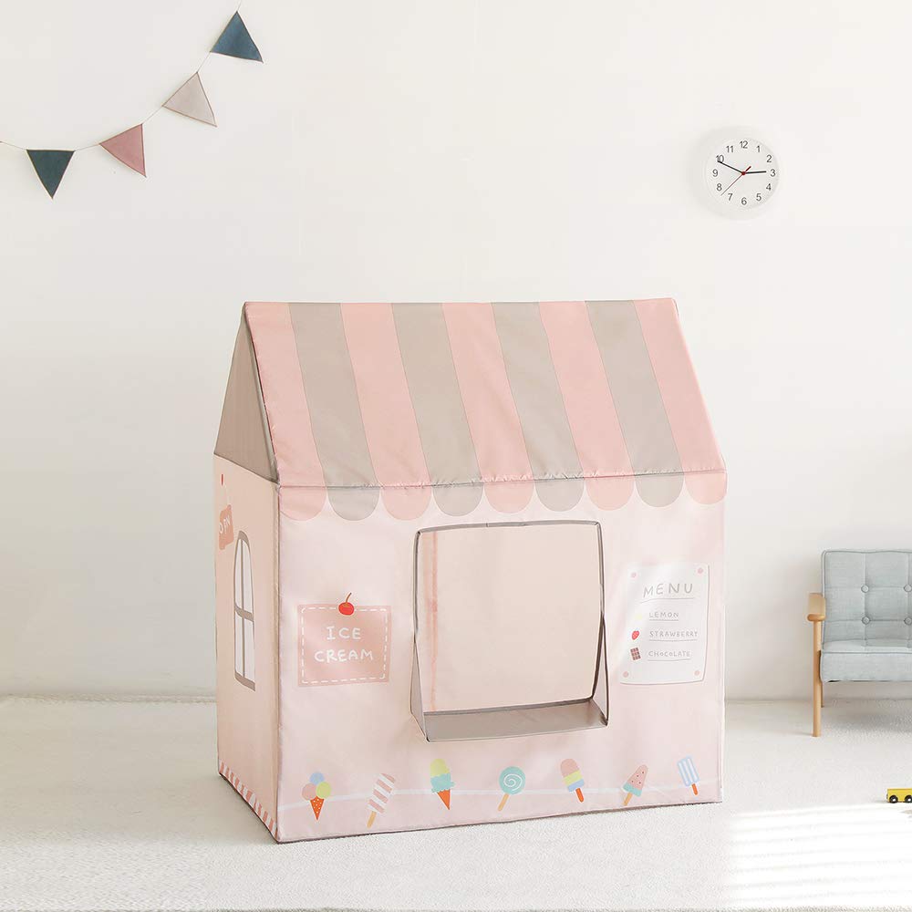 Roomnhome Kids Storage Ice 100 X 70 X 110 Cm Tent, Children's Tent, Toys, Indoor, Girls, Cream,