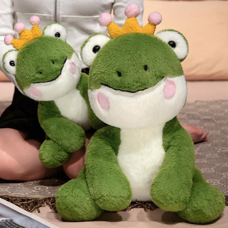 Cute Sitting Frog Doll Plush Toy Green Frog Doll Children Soothing Pillow Doll Doll