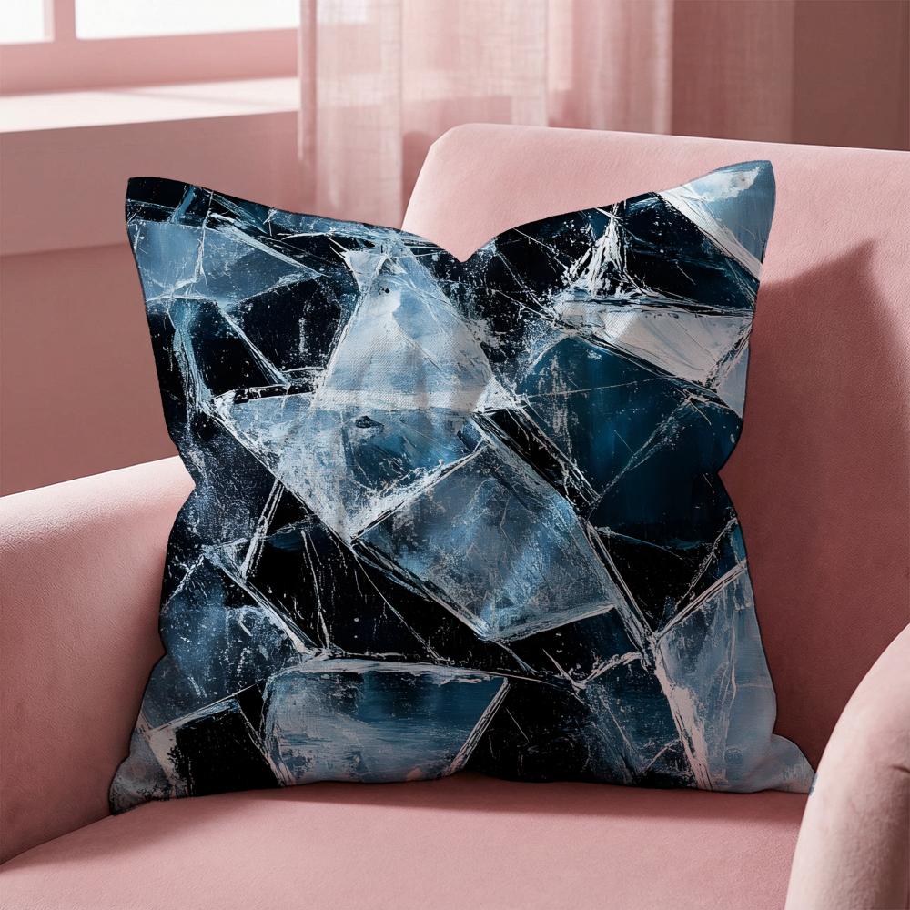 Abstract Texture Cushion Cover MultiScene Pillow Cover for Home Car Reversible Soft Durable for Daily Use