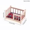 1:12 Baby Crib Bed Baby Cot Furniture Model Miniature Decor Toy Doll House Accessories