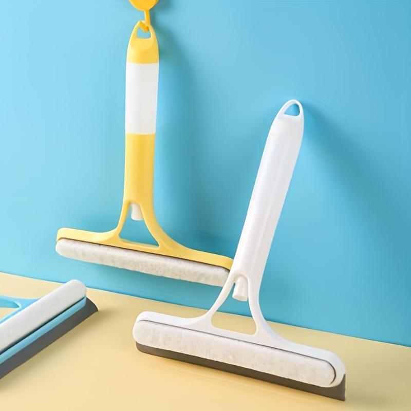 3-in-1 Multifunctional Glass Cleaning Tool with Sprayer, Plastic, for Kitchen, Toilet - Efficient Mirror and Window Scraper