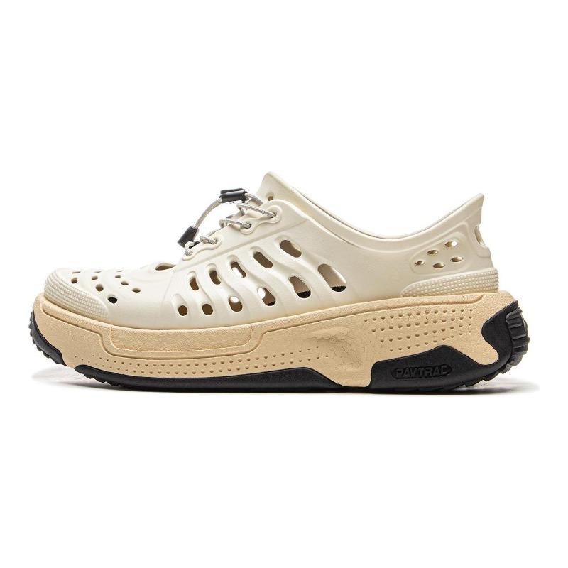 Li-Ning Pangu Trek EVA Unisex Water Shoes Off-White Lightweight High-Rebound Anti-Slip Wear-Resistant Breathable Grip AZSV017-2 38
