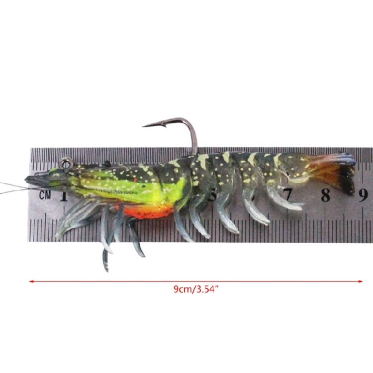 3Pcs Luminous Fishing Jigs Lures Fishing Soft Fish Lures Glow with Sharp Hooks
