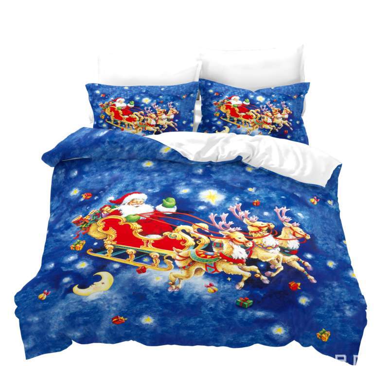 Bedding Three-Piece 3D Digital Printing Christmas