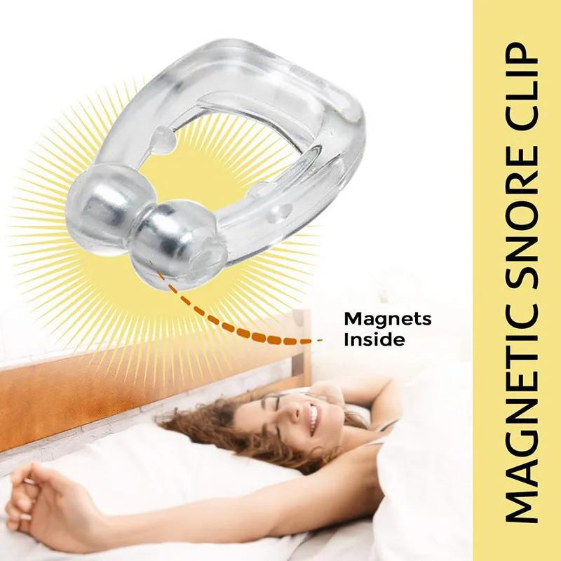 Magnetické zařízení proti chrápání Nosní spona proti chrápání s funkcí Easy Breathe Zlepšení spánku Apnea Guard Noční zařízení – k dispozici v 1, 2 nebo 4 kusech