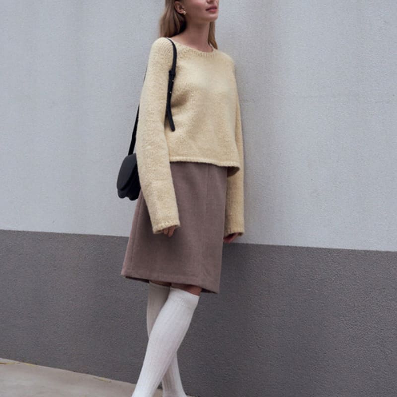 LOEIL Wool Goalie Knee Socks - Ivory