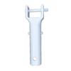 Long Lasting Swimming Pool Spa Vacuum Head Handle Replacement in White with V Clip Pin and Quick Snap Butterfly Clip