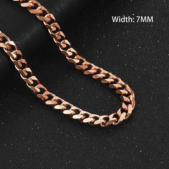 Klobige Edelstahlkette für Herren Gliederkette Panzerkette Miami Cuban Kette Damen Choker Punk Rock Junge Metall Hals Schmuck Accessoire Geschenk