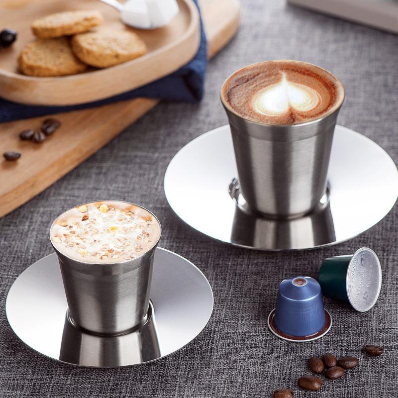 Double-layer Stainless Steel 304 Children's Cup for Keeping Hot Beverages Warm - Coffee Cup, Tea Cup, Wine Cup