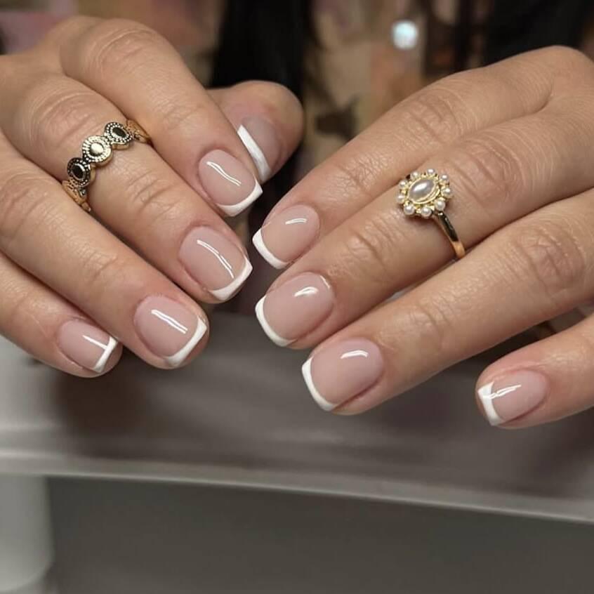 Medium-Length Gradient Glitter Ballet Nails - Wearable Stickers