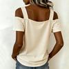 Womens Short Sleeve Cute Sexy  T Shirts Fashion Outfits Basic Clothes