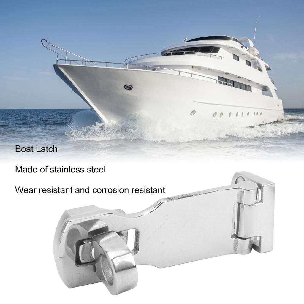 Stainless Steel Boat Latch Corrosion Resistant Easy Installation Sturdy Marine Latch Marine Hardware Accessories