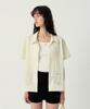 Ellis Lace Shirt (Cream Stripe)