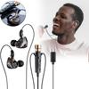 Earphones Ear In Noise Canceling Dynamic Hd Mic Recording Singing Wired C Type