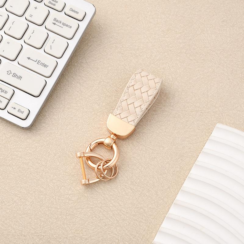 Cross-border Year of the Horse Car Home Keychain Wrist Rope Motorcycle Pendant Men's and Women's Metal Braided Rope Bag Key Chain