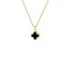 Double-sided Four-leaf Clover Titanium Steel Light Luxury Jewelry Women's Collarbone Chain Simple Hundred Matching Neck Chain