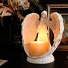 Resin Praying Angel Scented Candlestick Ornament Prayer Angel Aromatherapy Candlestick Atmosphere Prop Wedding Party Decor