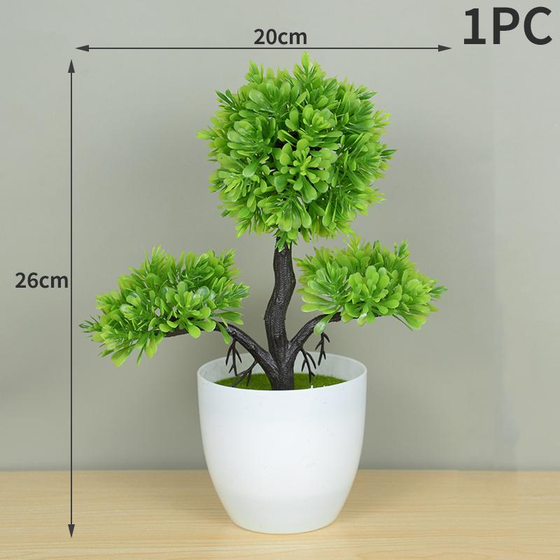 Artificial Plant Pot Household Tabletop Ornaments Simulation Green Plants Small Trees And Grass Multi-Style Garden Decoration