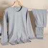 Men's Plus Size Modal Slim Warm Base Layer Autumn/Winter Underwear Set