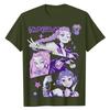 Women's Casual Long-sleeved Round-neck Retro Gradient Printed Cotton And Linen Top