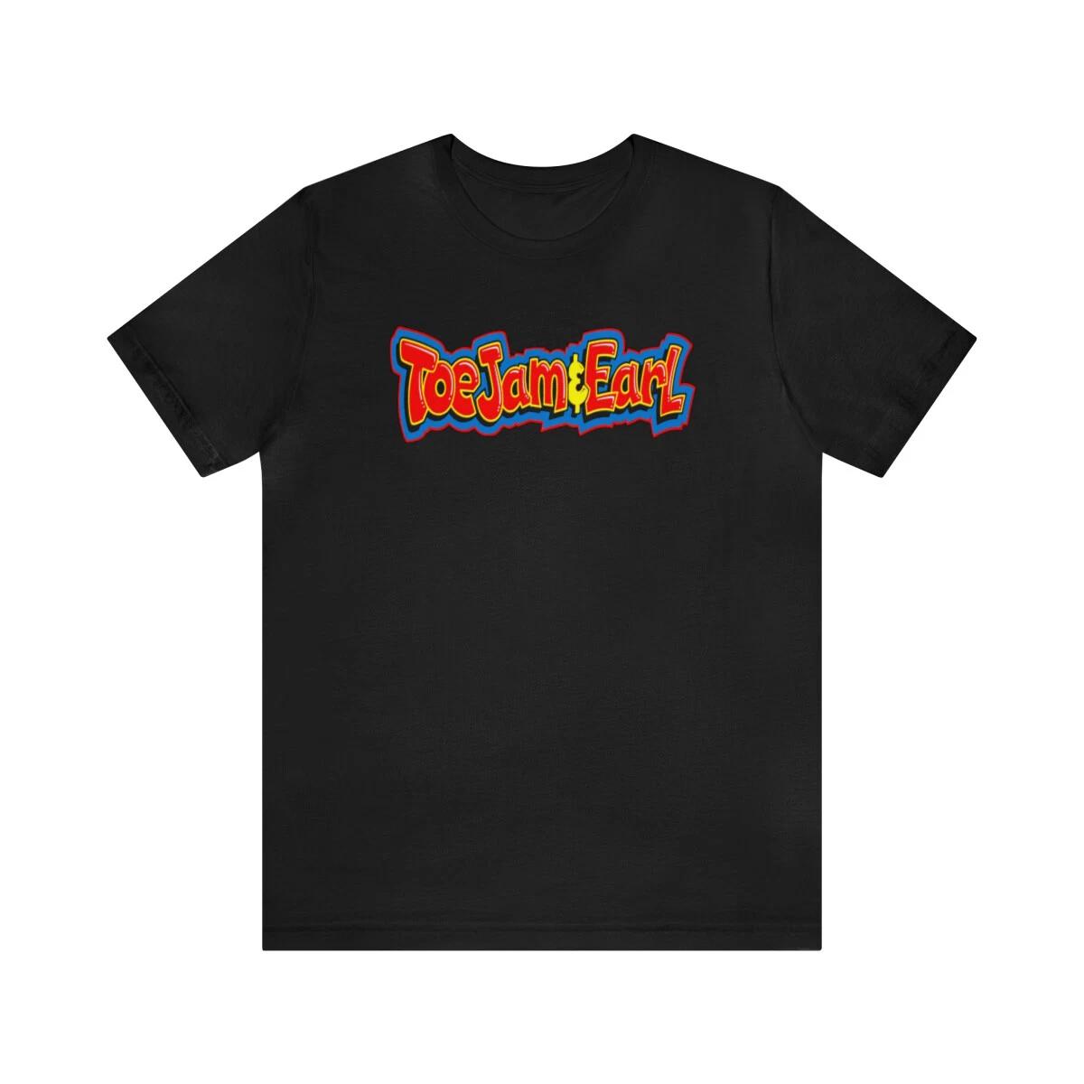 Toejam and Earl Sega Genesis Logo Unisex Short Sleeve Tee 100% Cotton T-shirt Mens Tees Top XL
