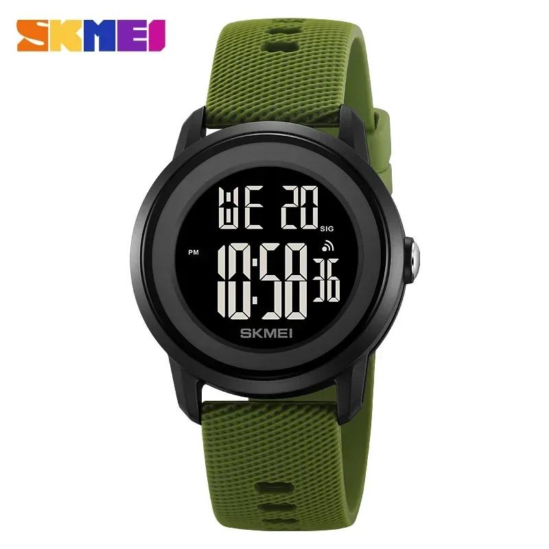 SKMEI 2218 Luxury Alarm Digital Watches for Women Men Waterproof Sports LED Display Mens Womens Wristwatches 1893 Relojes Mujer