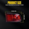 Red Bumper Reflectors Set For 03 04-05 Toyota Rear 4Runner Right Passenger Case