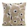 Marimekko Cushion Cover, 50x50cm, Unikko, Off-White, Beige, and Dark Blue, 069251 185 [Parallel Import]