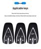 Changan Qiyuan A05/A06/A07 Remote Key Cover: Metal Shell with Leather Snap Button for Q05 125MAX
