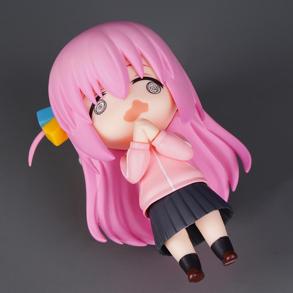 Q Version Clay Hand-Made Hitori Bocchi the Rock Pochijiang Beautiful Girl Figure Model Ornament (2069#).