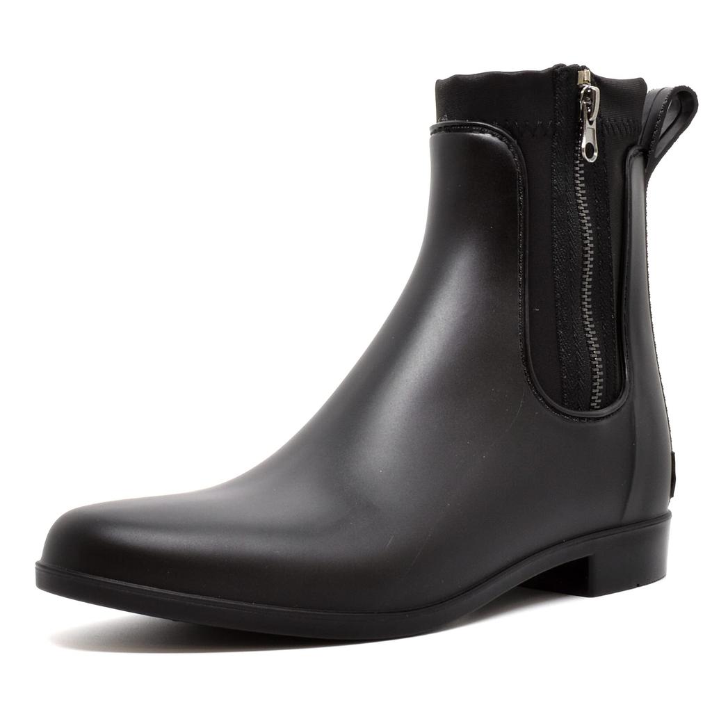 Edwin Zipper Rain and Easy to Walk 9335150000 Women's Boots, Stylish, Lightweight, in, Black,