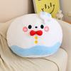 Cute Cartoon Animal Ball Shape Pillow Stuffed White Rabbit Snowman Black Crow Yellow Chick Back Support Cushion Decor Gift