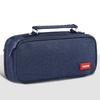 Simple Canvas Multi-layer Pencil Case Multi-functional Portable Stationery Box