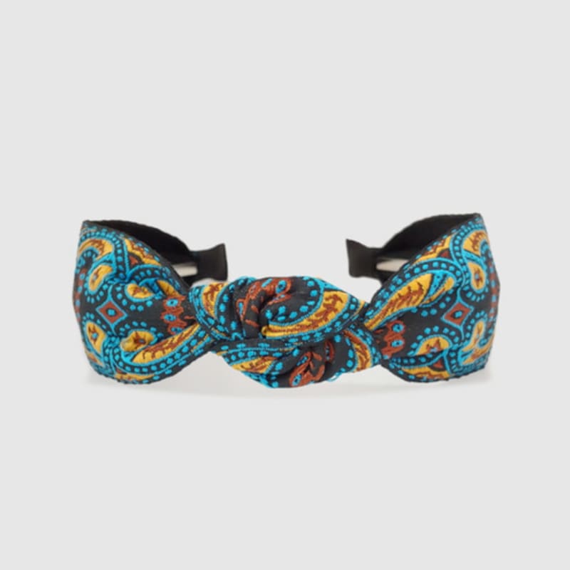 

LALA Этническая повязка для волос с пейсли - Зеленая FREE