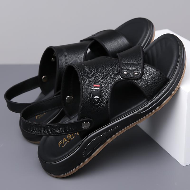 Fashion Summer Men Beach Sandals Leisure Comfortable Outdoor Beach Shoes In The United States British Driving Travel Sandals Men 38-47