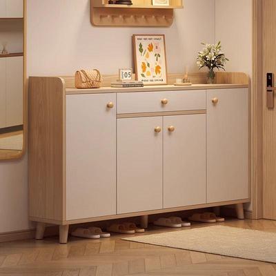 Sleek 2025 Shoe Cabinet: Modern Entryway Storage Console with Integrated Wall-Mounted Rack