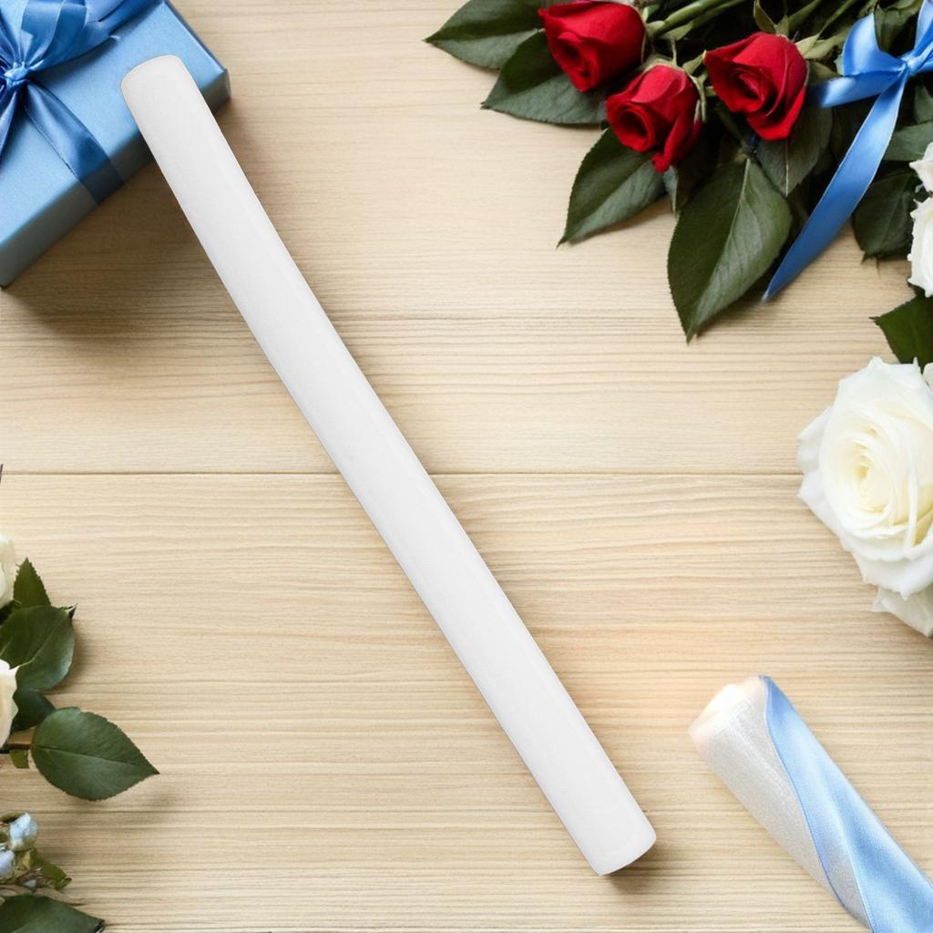 4Pcs Solid Sponge Cylinder Floral Arrangement Holder 19.65x1.57in White Modeling Craft Sponge Rods for DIY Wedding Home Decor