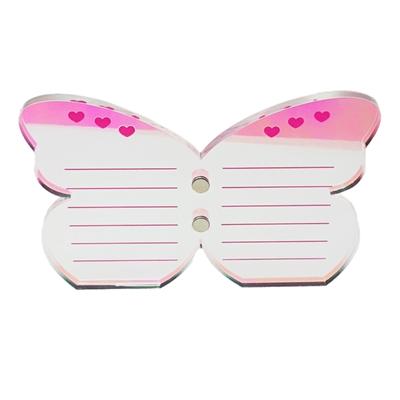 Butterfly Shape Eyelash Grafting Pallet Acrylic Tray Eye Lash Stand Pallet Lash Holder Tray for Eyelash Extensions