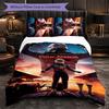 Max Verstappen Benutzerdefinierter Name Text Bettwäsche-Set, 1 Bettbezug & 2 Kissenbezüge Personalisierte Schlafzimmer-Geschenk